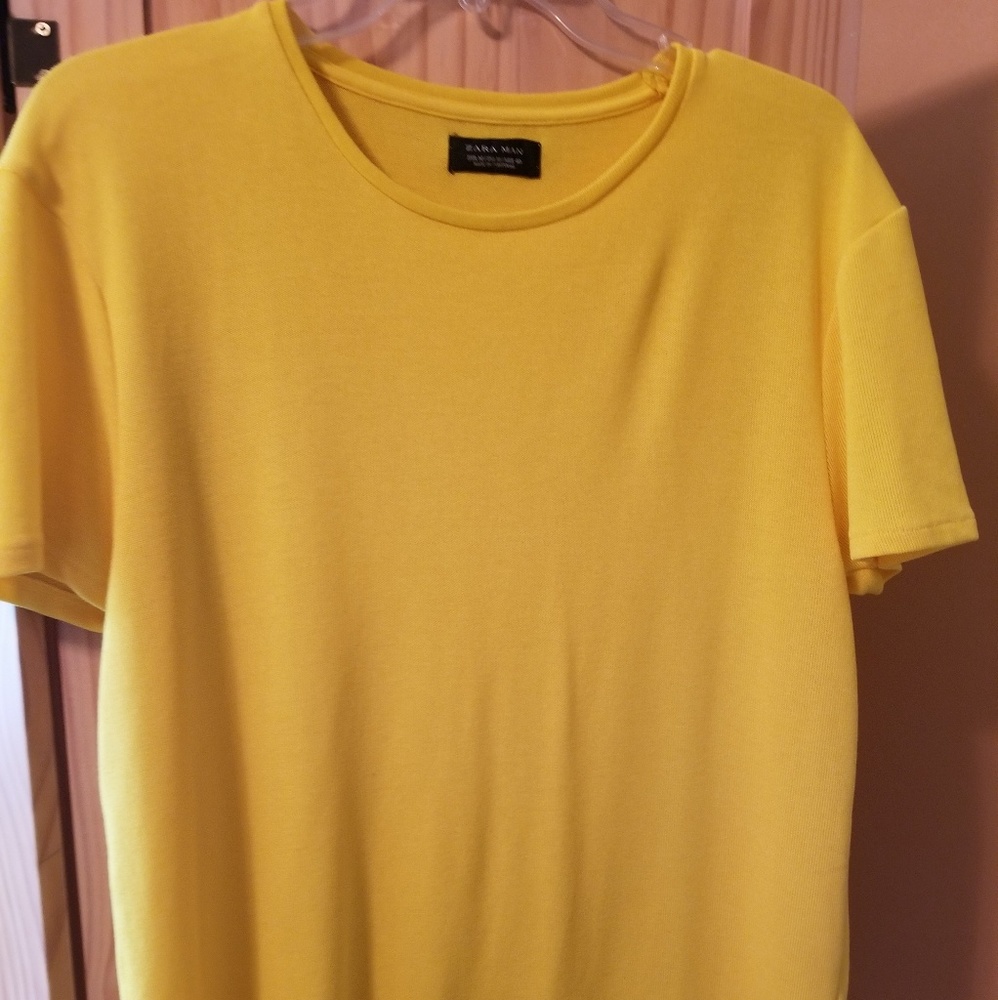 Yellow light weight Zara men shirt